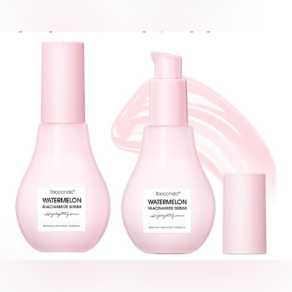 NEW 2 Pc Watermelon Niacinamide Moisturize Serum Hydrating Lightweight Glow Face